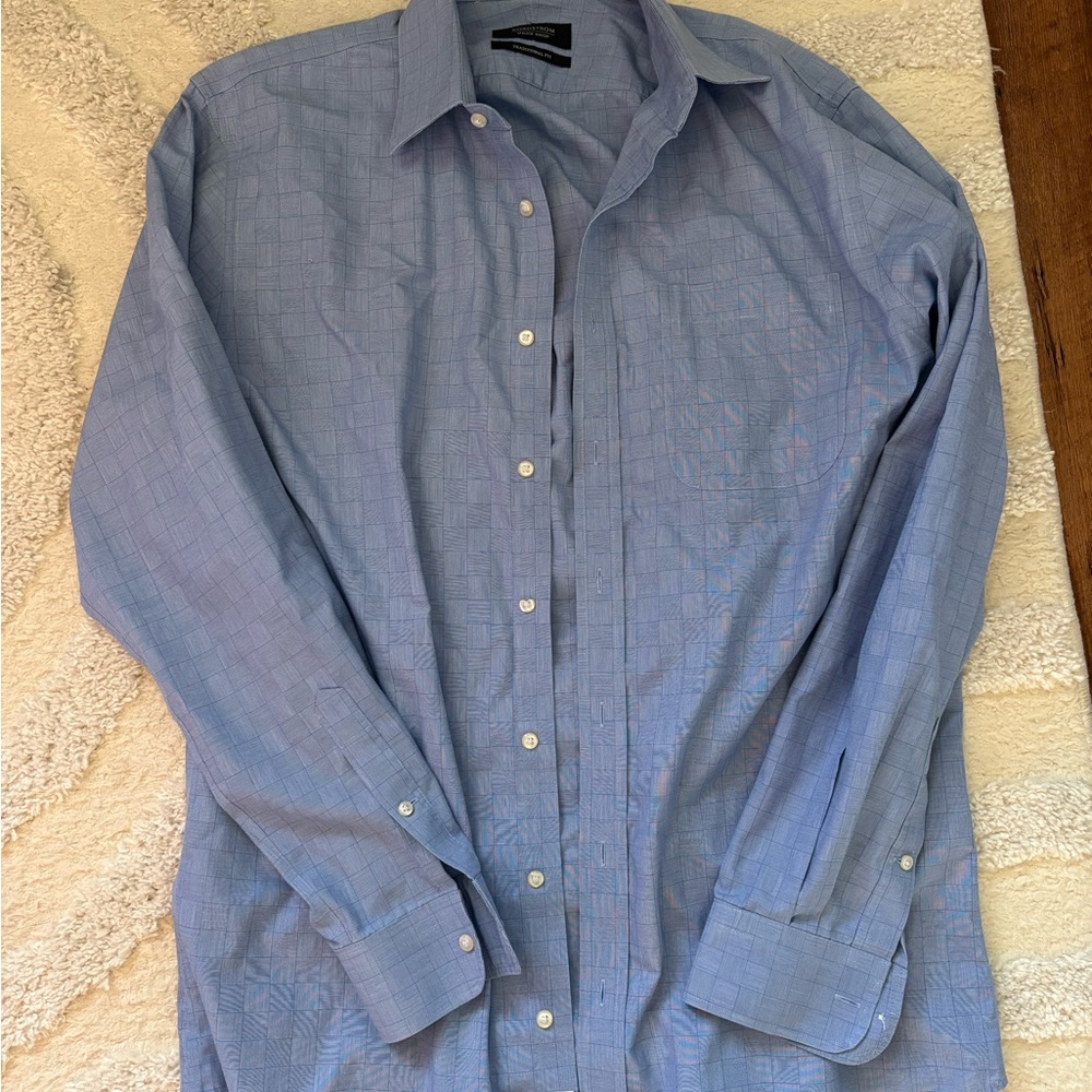 Nordstrom Blue Dress Shirt 15/34